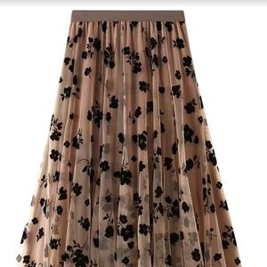 Mesh flower skirt